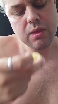 Blonde Babe Fucks Herself with a Banana, Then Gets Fucked Missionary in Pussy and Ass