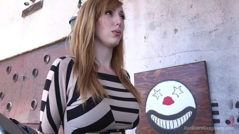 Hardcore Gangbang by Kink: All Natural Redhead Lauren Phillips Dominated: Double Anal Gang Bang!