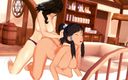 Hentai Smash: Korra трахает ее подруга Асами лесбийским страпоном - Легенда о Korra хентай