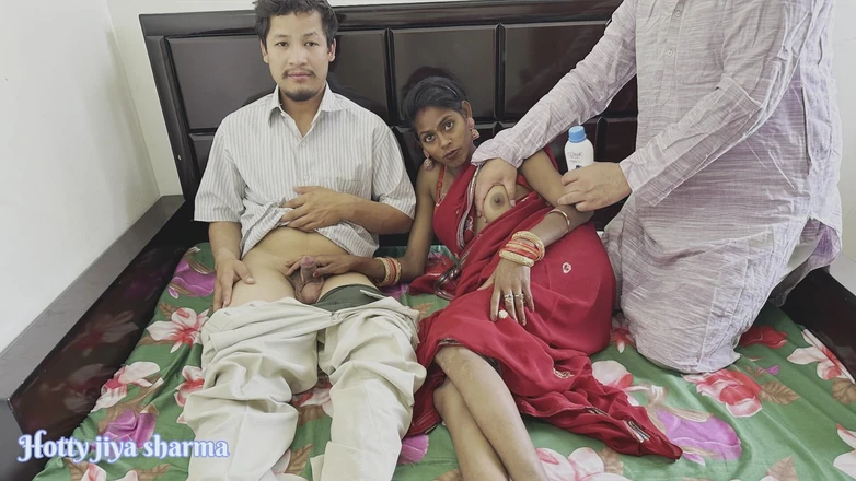 Hotty Jiya Sharmaa: Sdílení desi manželky s dever špinavý sex