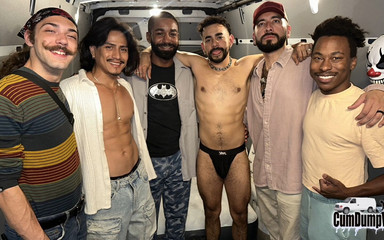 Cum Dump Van: Genç Twink DP Ham Döl Boşaltıyor Van Grup Seks Çift Anal...