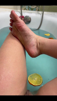 It's so Nice to Relax After a Day at Work in a Hot Tub. Do You Want to Admire My Beautiful Legs?