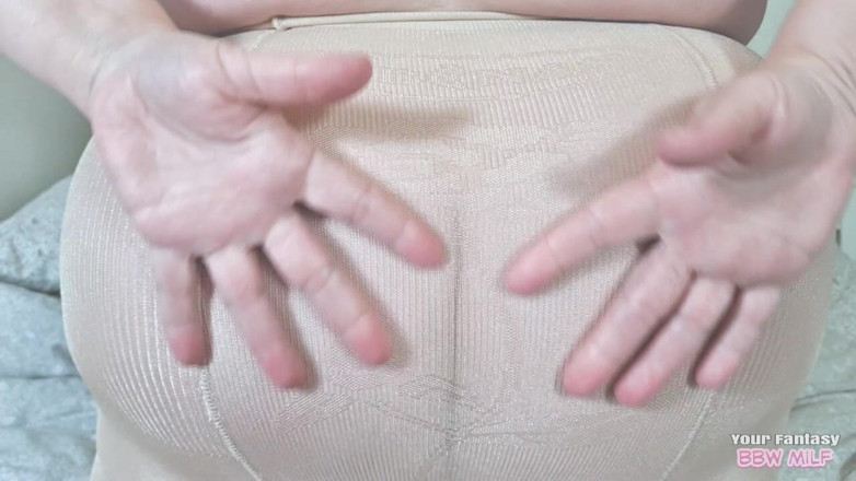 BBW_Wife: BBW MILF Wife in Pantyhose - Amateur Real Homemade Big Tits...