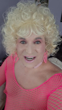 Kissing a Blonde Transvestite?