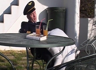 Analiscius: Stunning brunette gets ass fucked by airplane pilot