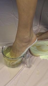 Golden Shower. Foot Fetish and Food Games