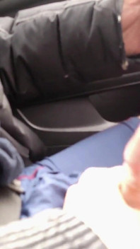 Voiture, pipe, bouche, éjaculation