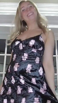 Nightgown Body Tease with Ass Spreading