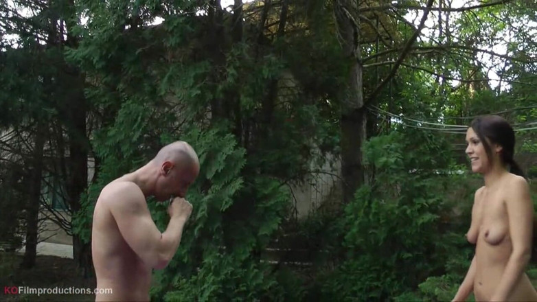 European Erotic Mixed Wrestling Club: Samiaduarte-Miki wrestling outdoor