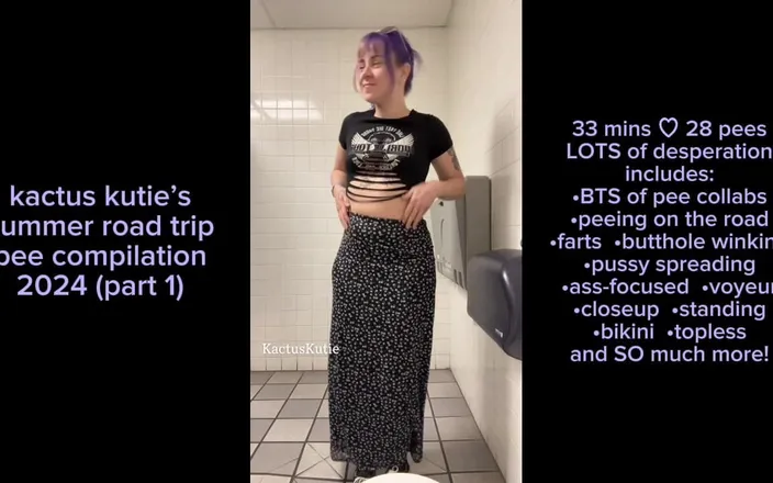 Kactus kutie: Summer Road Trip Pee Compilation Part 1