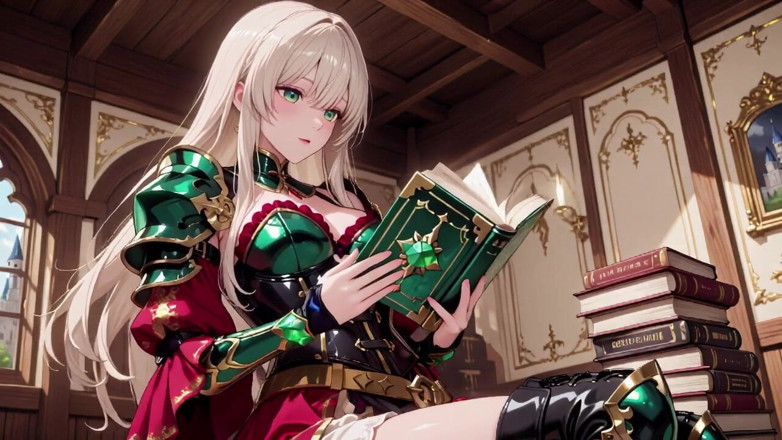 Tay Swift X: Fantasi terharam dalam perisai merah &amp; hijau! Blonde Knight Lounges Menggoda...
