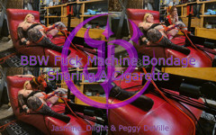 Jasmine_dlight & Peggy Deville - BBW Fuck Machine Bondage Sharing a Cigarette thumbnail
