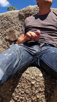 Komm mit mir auf eine nasse jeans-wanderung