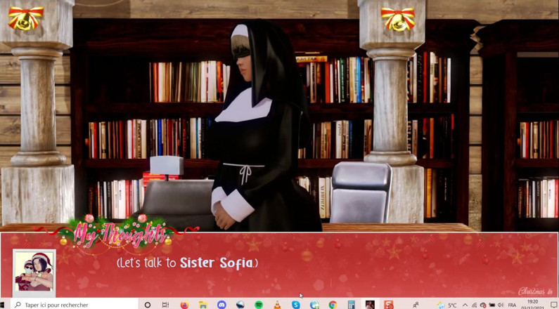 Cumming Gaming: Unlimited Christmas [Xmas hentai pornplay] Ep.14 the sexy old nun betrayed...