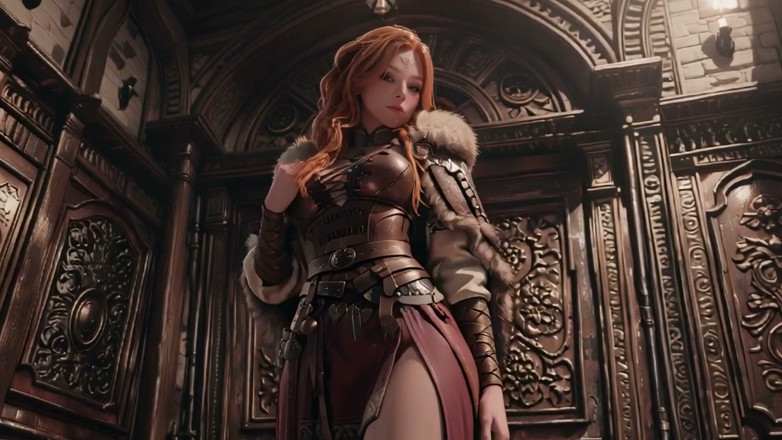 Seraphina Vale: レッドクイーンの壮大な旅!ゴシックホールの冷たい美女、重い鎧の下の怠け者の戦士?