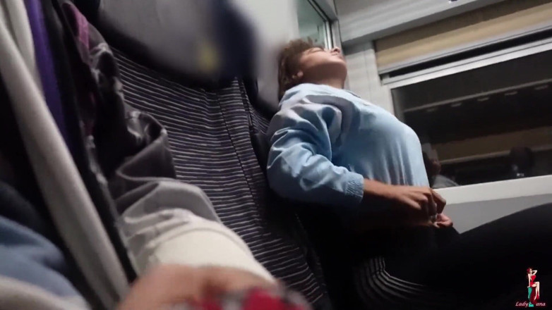 LadyAna: Italian Girl Gives Me a Handjob on the Train