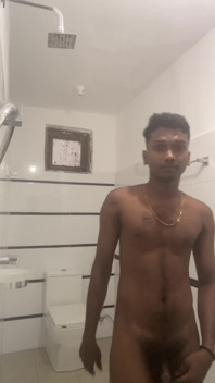 Sri Lankan Teen Boy Showered