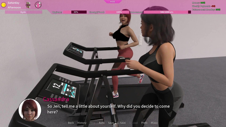 Dirty GamesXxX: Unschuld oder geld: Zwei heiße mädchen trainieren im fitnessstudio - episode 10