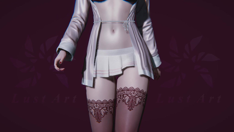 Lust art 3D: Сексуальная модель Celestia подиуме