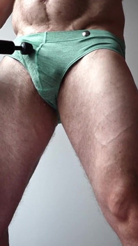Madison Milks His Cock for Precum and Cums Using a Theragun