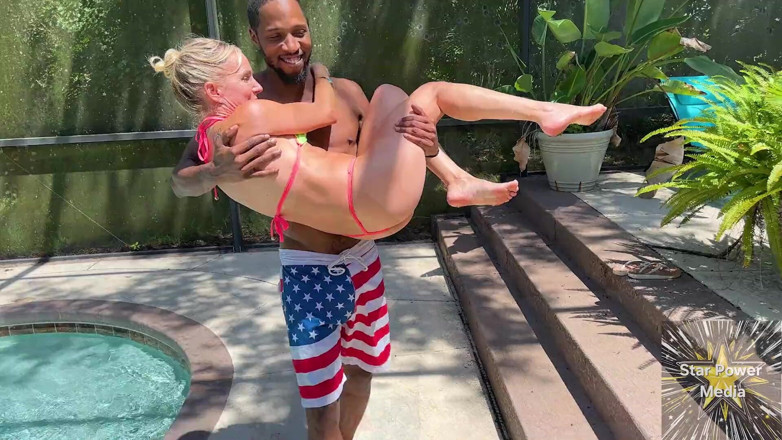 Savvy G: Mature Hotwife Bella Bare's Steamy BBC Pool Tease Turns Into...
