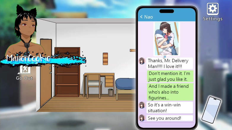 Manor Cookie: Delivery Hot - Delivering Packages and Meeting Sakura Who Likes to...