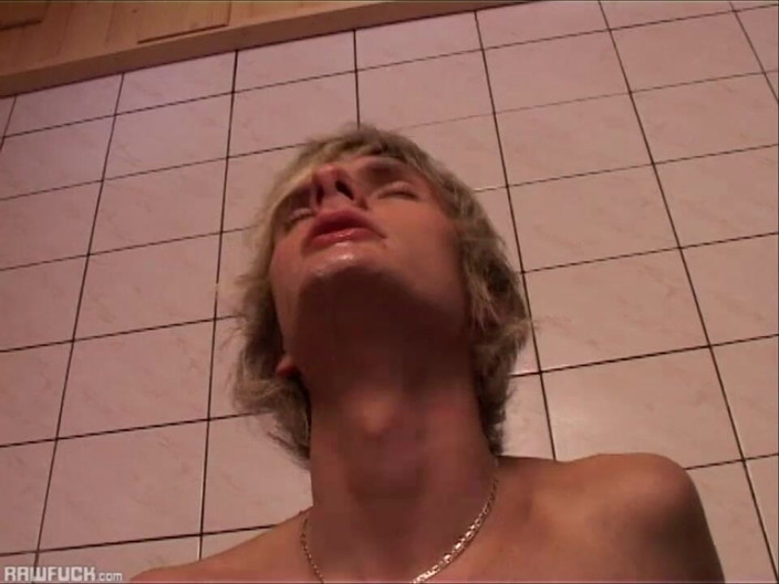 Raw Fuck: Blonde Bitchboy Has to Swallow Loads of Cum