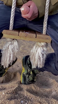 Massives on a Beach Swing.
