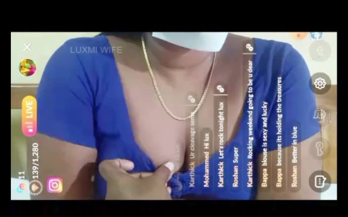 Luxmi Wife: Blouse thoát y live camshow khỏa thân đầy đủ