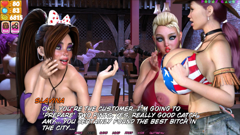 Porny Games: Dungeon slaves v0.59 - Busty hoes drinking some sticky milk (1/2)