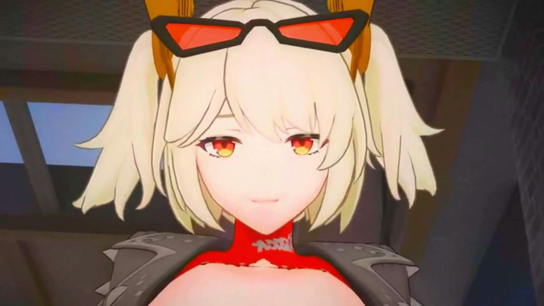 NSFWOtaku: Zenless Zone Zero - Burnice White Riding a Dick - 3D Hentai Animations