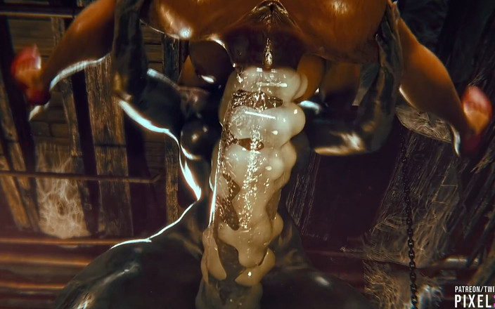 Futitapko: Rigid3D D3D Pixel3d 巨大なモンスターのコックに夢中になっている飽くなき痴女は、甘いぽっかりと開いたお尻で激しいドキドキと中出しを受けます