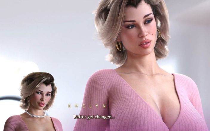 Naughty gameplays: Apocalust #03 - 女房东被卡住，变态的男人射在她巨大的屁股上