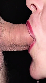 Un pompino così bello! ORALE CREAMPIE da vicino pulsante.