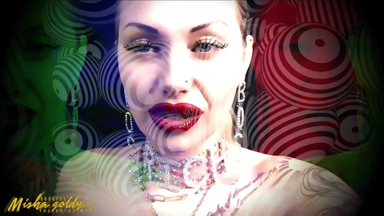 Goddess Misha Goldy: Binaural ASMR &amp; mindfuck! Ngocok mulutku dan ludah!