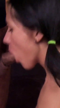 The cheerful girl is happy to fuck