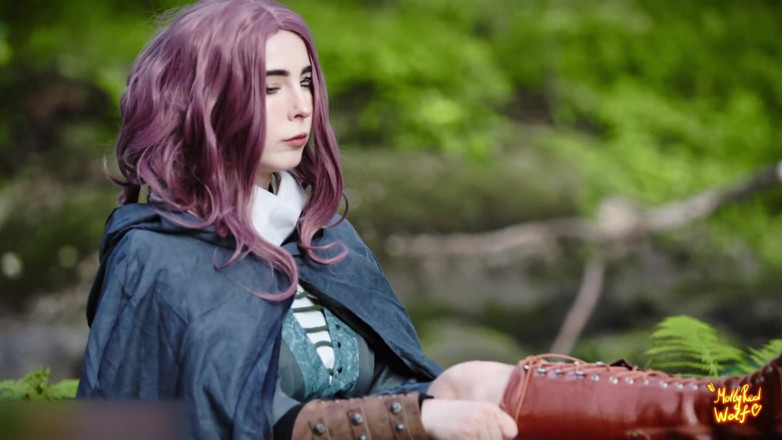 MollyRedWolf: Melina amcığıyla seviyeni yükseltiyor. 4k - mollyredwolf