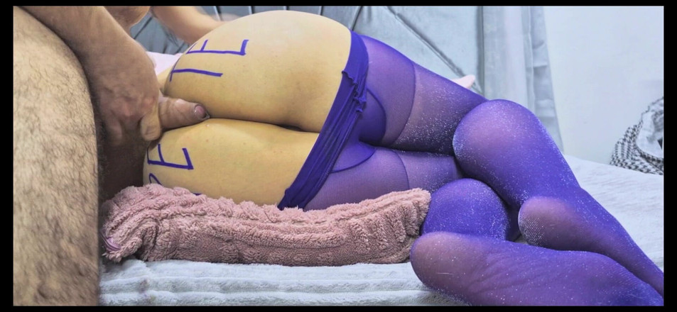 Tina and edward: 팬티 스타킹 페티쉬와 페이시팅 판타지