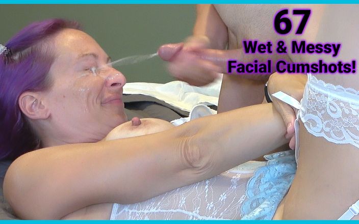 Sex with milf Stella: Wet and messy close up facials and cum in mouth