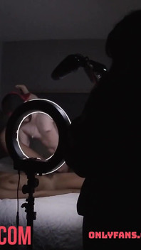 Gonzo Strip and Fuck with Hot Black Babe Bts