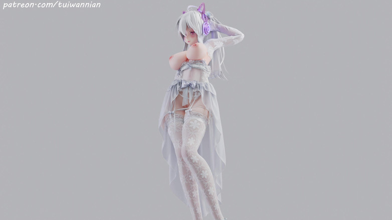 MikuMotion: [mmd] schwaches T-ara Brautliebesweißes Brautkleid