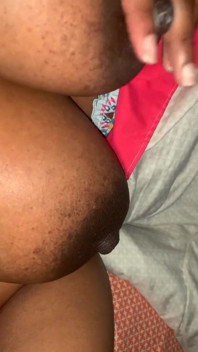 Laying Down Squeezing My Nipples Lactating
