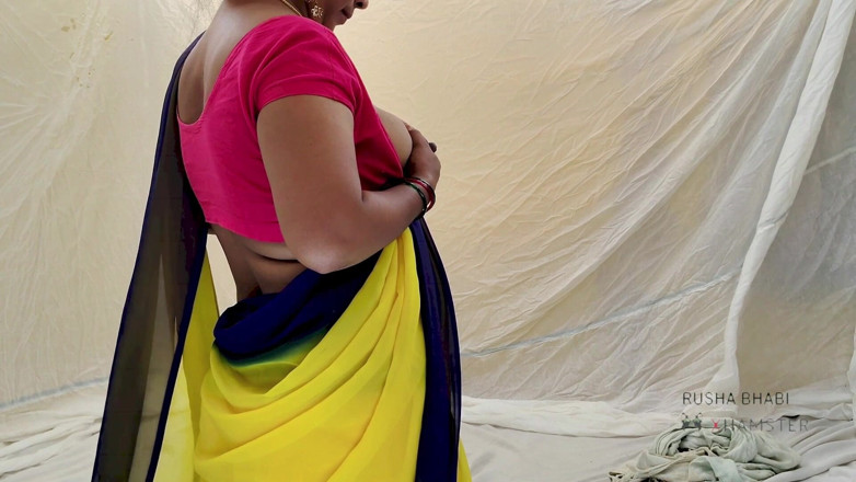 RUSHA BHABI: Hot Indian Girlfriend Fucking My Step Stepdaddy Shearing a Bed...
