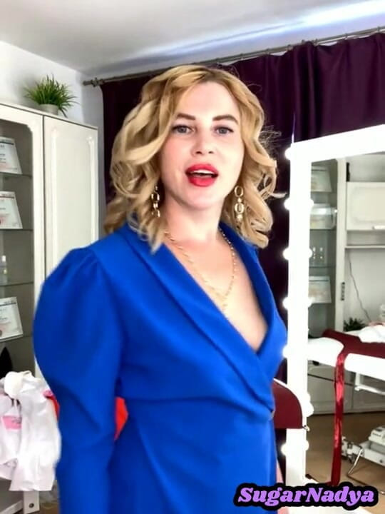 SugarNadya: SugarNadya changes into sexy clothes on live stream