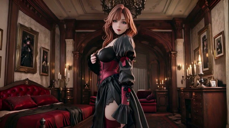 Seraphina Vale: ¡La reina gótica se encuentra con la diosa rubia! Una...