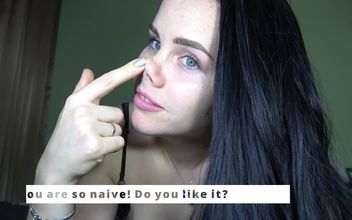 Anna Shows Her Pig Nose and Humiliates a Tiny Dick