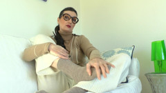 Lady Victoria Valente: Wollsocken Riechen Dürfen Und Auf Socken Abspritzen! Lady Victoria Valente