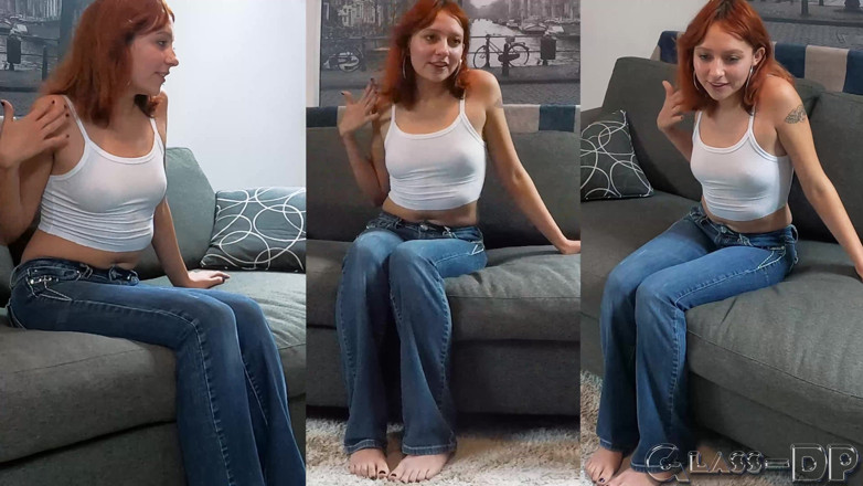 GLASSDP: Innocent Cutie Gets Her Teen 18 Y/o Twat Creampied by Casting...