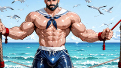 Erotic Man: Ai Handsome Men com belos corpos musculosos provocando sem nudez