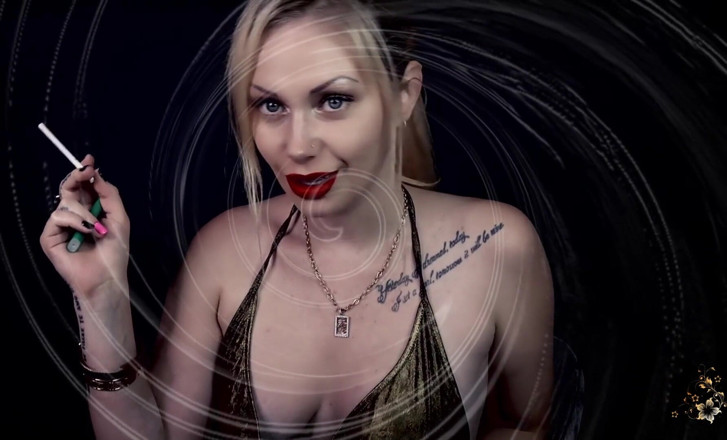 Goddess Misha Goldy: My cigarette smoke will envelop you in a magical cloud...